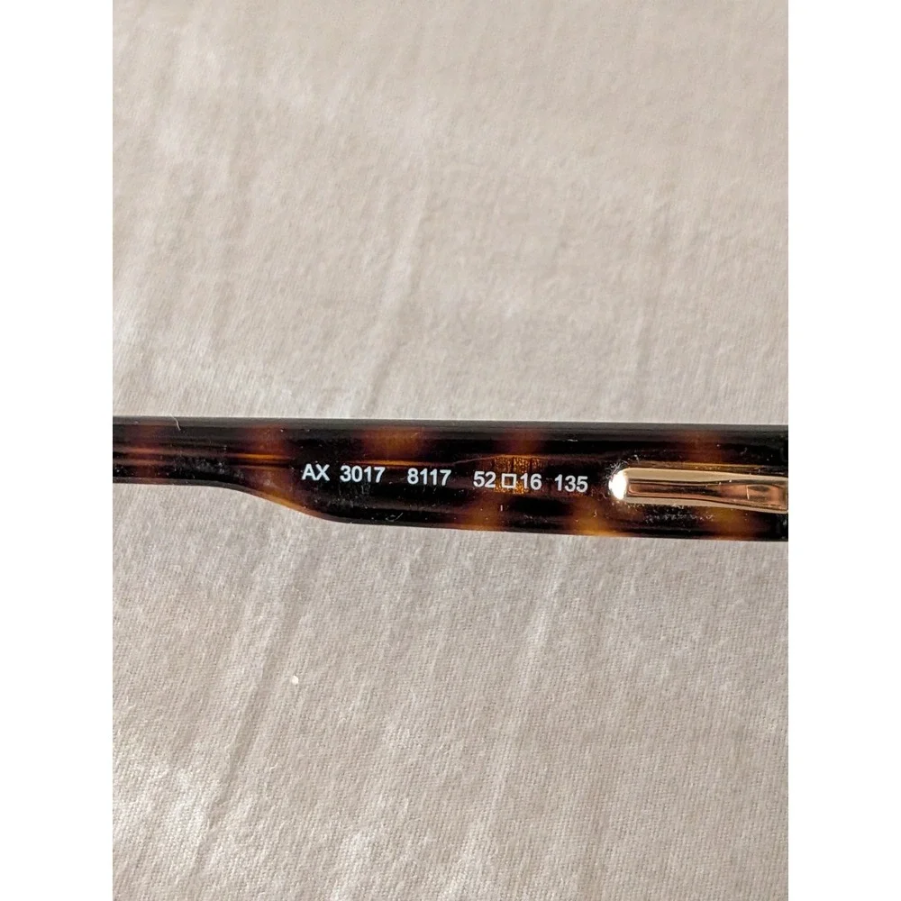 Armani Exchange AX 3017 Tortoise Shell Eyeglasses Women's 52-16-135